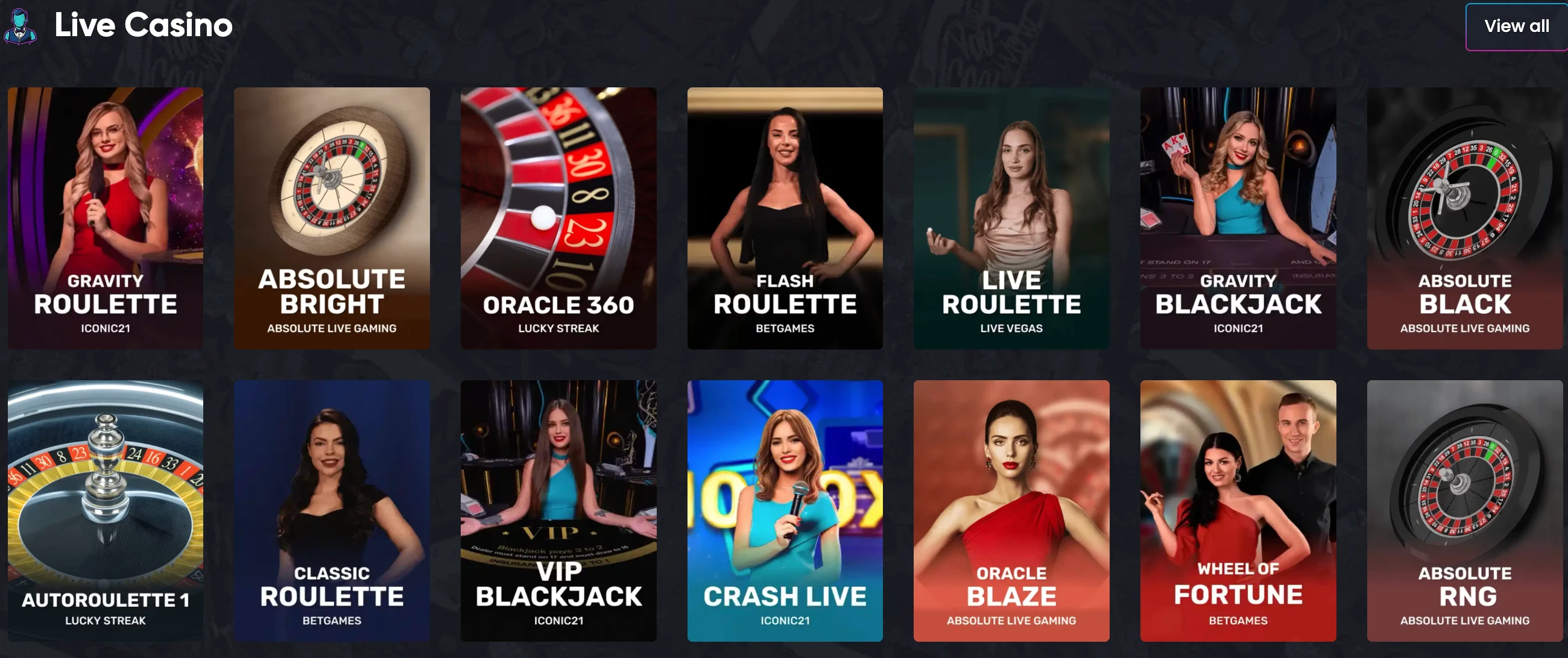 Britsino casino live games